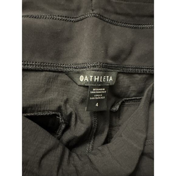 Athleta Trekkie North Jogger Size 4 Pants Black Summer 2023 Ripstop New NWT - Picture 4 of 8